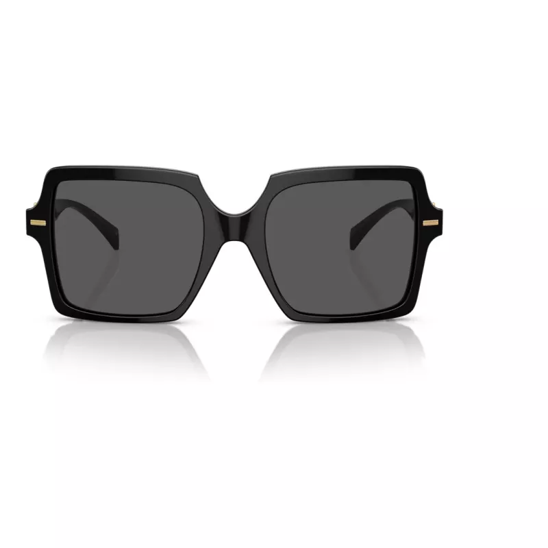 Versace VE4441 GB1-87 occhiali da sole da donna, squadrati, nero/grigio, 55mm