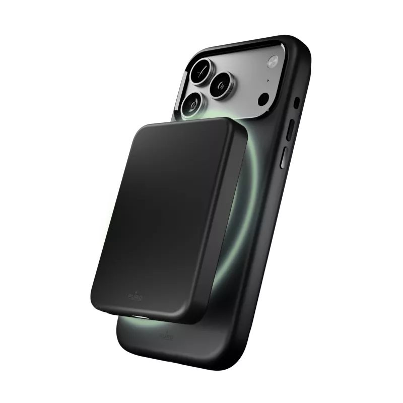 PURO Icon custodia magnetic per Apple iPhone 17 Pro Max nero compatibile MagSafe