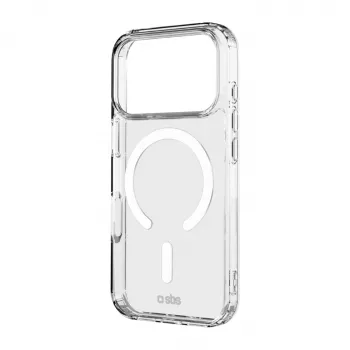 SBS Light Mag Cover custodia per iPhone 18 Pro Max / 17 Pro Max, compatibile MagSafe, trasparente