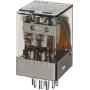 Finder 60.13.8.024.0 relè industriale con LED, 3 CO, 24V AC, 10A, innestabile 601380240050
