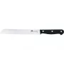 DUE CIGNI 2C 761/20 Coltello da pane seghettato 26 cm acciaio X50CrMoV15 manico in POM nero
