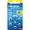 Renata ZA10 batteria per apparecchi acustici zinco-aria PR70 105 mAh 1,4 V confezione da 6 ZA10.DP6 0HG