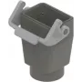 ILME TMAV06LG25 custodia per accoppiamento a T alto profilo, misura 6B, leva singola, ingresso dritto M25, grigio