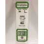 Evergreen profilo a L in polistirolo 350 x 4 x 4 mm, 3 pezzi, bianco