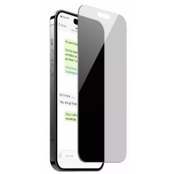 SBS Mobile pellicola protettiva privacy in vetro temperato per iPhone 15 e iPhone 16 con protezione laterale PUSDGPRIPHONE1661