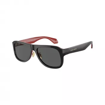 Giorgio Armani occhiali da sole uomo squadrati AR8209 6069B1 nero opaco grigio scuro 54mm