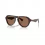Burberry BE4437U300273 Occhiali da sole uomo, quadrati, Havana/Marrone scuro, 55-18-145