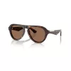 Burberry BE4437U300273 Occhiali da sole uomo, quadrati, Havana/Marrone scuro, 55-18-145