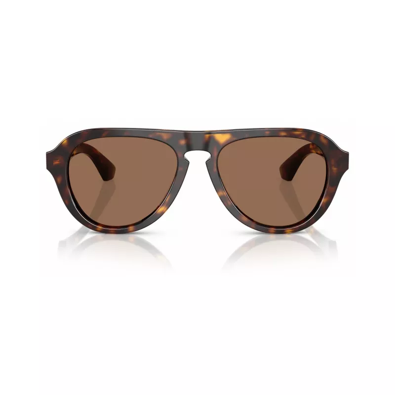Burberry BE4437U300273 Occhiali da sole uomo, quadrati, Havana/Marrone scuro, 55-18-145