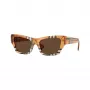 Burberry BE4441U414673 Occhiali da sole donna, squadrati, Havana, con lenti gradient marroni 52/19/140 mm