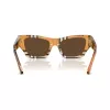 Burberry BE4441U414673 Occhiali da sole donna, squadrati, Havana, con lenti gradient marroni 52/19/140 mm