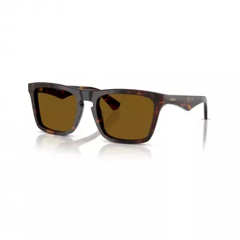 Burberry BE4434-300283 Occhiali da sole uomo, montatura Havana marrone scuro, lenti gradient marroni, 57/20/145 mm