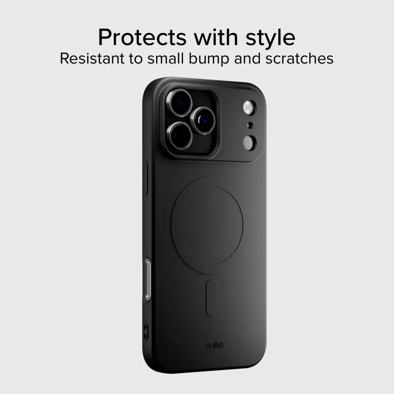 SBS Instinct Custodia per Apple iPhone 17 Pro Max nero compatibile MagSafe TEINSTMAGIP1769K