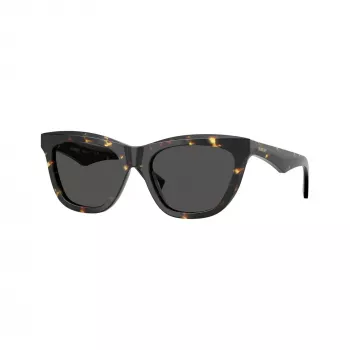 Burberry BE4435F412187 Occhiali da sole donna squadrati, Havana/Grigio scuro, 53mm