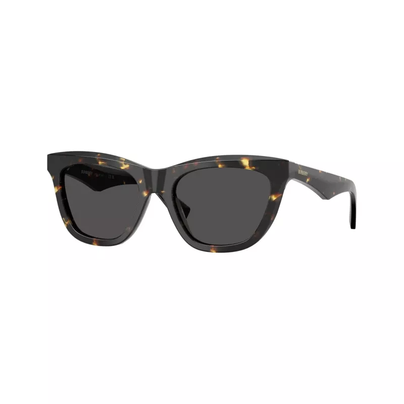 Burberry BE4435F412187 Occhiali da sole donna squadrati, Havana/Grigio scuro, 53mm