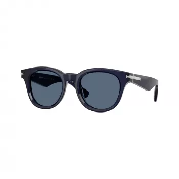 Burberry BE4439-412080 Occhiali da sole uomo, quadrati, acetato, Havana/Grigio scuro, 51mm