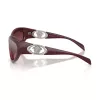 Versace VE4485-54877E Occhiali da sole donna Cat-Eye, montatura Havana, lenti gradient marrone scuro, 59mm