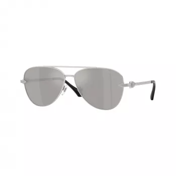 Versace VE2283-10006G Occhiali da sole uomo pilot nero/grigio specchiato 61mm