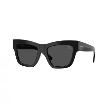 Burberry BE4449F300187 Occhiali da sole donna Cat-Eye, montatura nera, lenti grigie, 53/19/140 mm