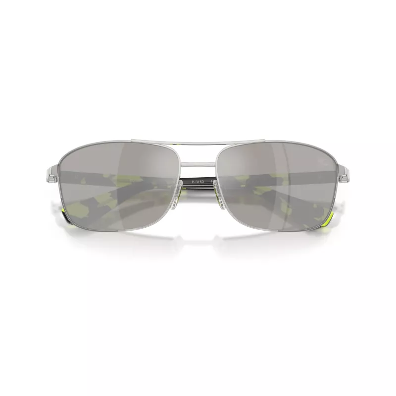 Burberry BE3163-10056G Occhiali da sole uomo pilot, montatura nera, lenti gradient grigie, 60/17/140 mm