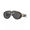Burberry BE4479U Occhiali da sole donna Cat-Eye, montatura Light Havana, lenti gradient grigie, 58mm BE4479U41066G