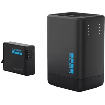 GoPro Caricabatterie doppio + batteria Enduro (AGDBD-001-EU)