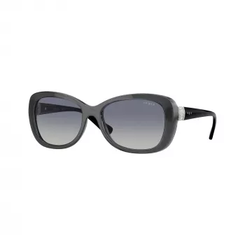 Vogue VO2943SB31324 occhiali da sole donna cat-eye, montatura rosa trasparente, lenti rosa a specchio, 55mm