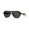 Burberry uomo BE4437U occhiali da sole squadrati, havana/grigio scuro, 55mm BE4437U411287