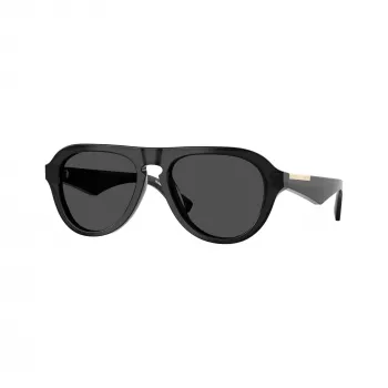 Burberry uomo BE4437U occhiali da sole squadrati, havana/grigio scuro, 55mm BE4437U411287