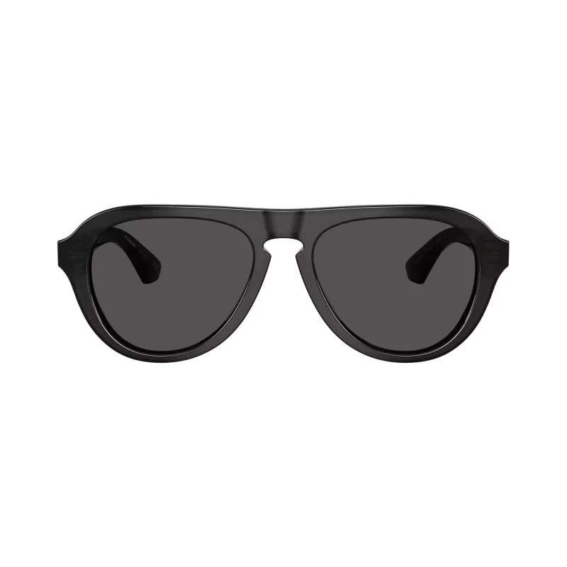 Burberry uomo BE4437U occhiali da sole squadrati, havana/grigio scuro, 55mm BE4437U411287