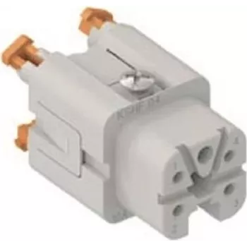 ILME CKSHF04 inserto femmina 4P+PE argento SQUICH 10A 400V misura 21.21
