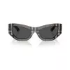 Burberry BE4450U414787 occhiali da sole donna Dark Havana/Dark Grey 54/19/140 mm
