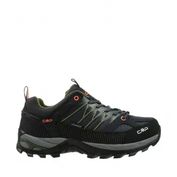 CMP Scarpe da trekking uomo Rigel Low - Antracite/Arancio fluo, EU 43