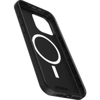 OtterBox Symmetry Series Cover posteriore per Apple iPhone 15 Pro Max – antimicrobico, compatibile MagSafe, nero 77-94125