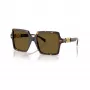 Versace VE4441-108-73 Occhiali da sole donna - Montatura Havana, Lenti marroni, 55mm
