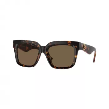 Burberry BE4419-300273 Occhiali da sole donna, montatura Havana, lenti marroni sfumate, 54mm