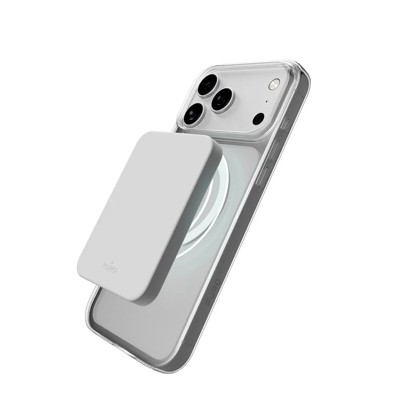 PURO Mag Cover per Apple iPhone 17 Pro - Grigio trasparente rosa PUIPC17P6303MAGTRGRS