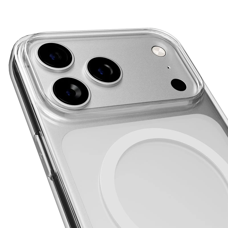 PURO Mag Cover per Apple iPhone 17 Pro - Grigio trasparente rosa PUIPC17P6303MAGTRGRS