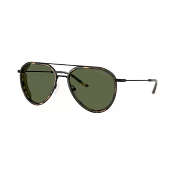Emporio Armani Occhiali da sole uomo rettangolari EA2163-300171 nero/grigio 56mm