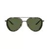 Emporio Armani Occhiali da sole uomo rettangolari EA2163-300171 nero/grigio 56mm