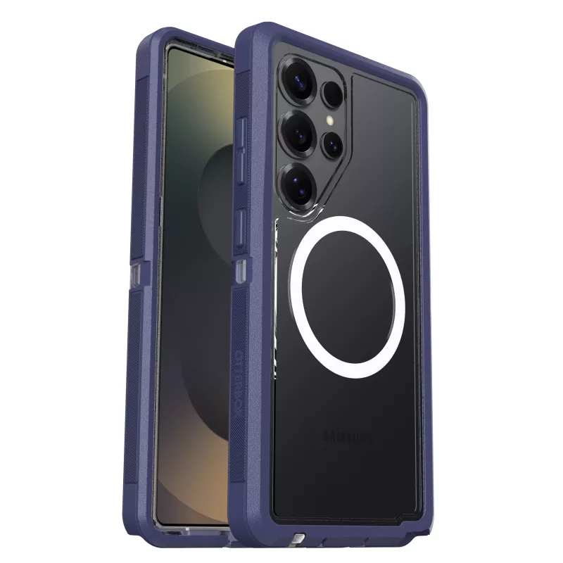 OTTERBOX Defender XT Clear Cover MagSafe per Samsung Galaxy S25 Ultra – viola (Thistle Purple) 77-97585