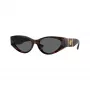 Versace VE4454-542987 occhiali da sole donna cat-eye, havana/grigio scuro, 55mm