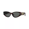 Versace VE4454-542987 occhiali da sole donna cat-eye, havana/grigio scuro, 55mm