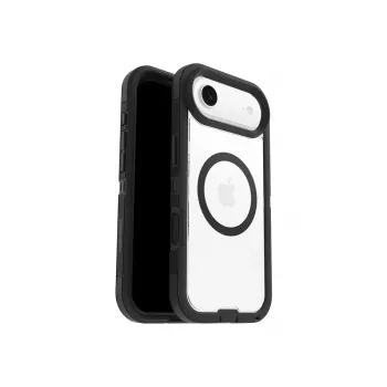 OtterBox Defender Series Pro XT cover posteriore per Apple iPhone Air - compatibile MagSafe, Dark Side (trasparente/nero) 77-98498