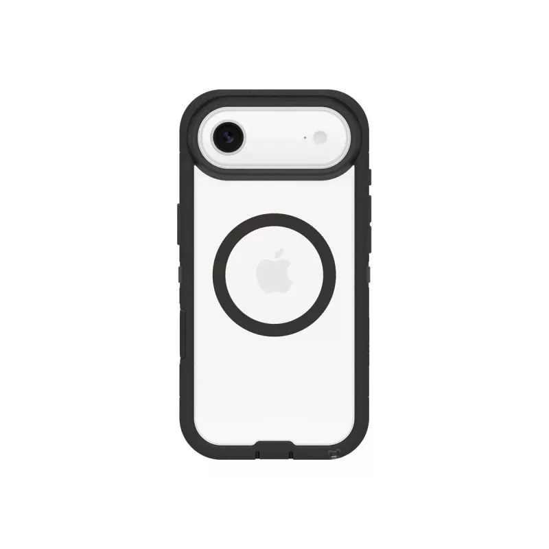 OtterBox Defender Series Pro XT cover posteriore per Apple iPhone Air - compatibile MagSafe, Dark Side (trasparente/nero) 77-98498