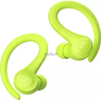 JLab GO Air Sport auricolari True Wireless con archetti, Bluetooth 5.1, IP55 resistenti al sudore, batteria 32 ore, giallo IEUEBGAIRSPRTRYEL124