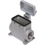 ILME serie MAP custodia base a profilo alto, taglia 16, ingresso laterale, 2xM32, alluminio pressofuso, grigio MAP16CS232