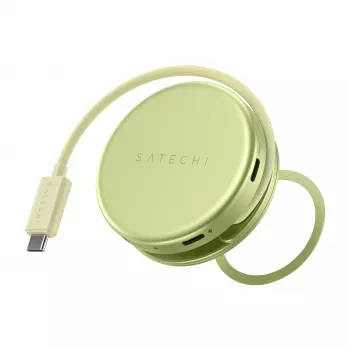 Satechi OntheGo adattatore multiporta 5-in-1 - hub USB-C con 4K HDMI, USB-C 5Gbps, USB-A 5Gbps, lettore schede SD, 60W PD pass-through (Citrus)