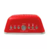 AIWA CRU-19RD Radiosveglia rossa con sintonizzatore FM/AM, doppia sveglia, snooze, sleep timer, display LED, batteria di backup
