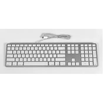 Matias Tastiera USB-C con filo per Mac – Argento – Versione U.S. (FK316CS)